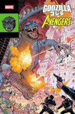 Godzilla Vs Avengers #1 Nick Bradshaw Monster Homage Var