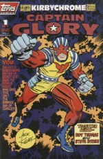 Captain Glory #1 1993 Kirby chrome Trading card.