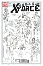 Cable and X-Force #1 Larroca Design Sketch Var Now