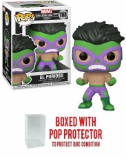 Pop Marvel Luchadores Hulk Vinyl Figure w/ Pop Protector