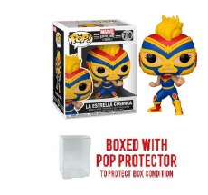 Pop Marvel Luchadores Captain Marvel Vinyl Figure