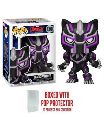 Pop Tv Marvel Mech Black Panther Vin Fig w/ Pop Protector