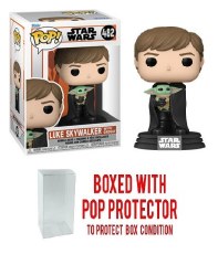 Pop Star Wars Mandalorian Luke W/ Child Vin Fig