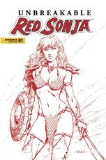 Unbreakable Red Sonja #1 Cvr Z 10 Copy Foc Incv Finch Fiery