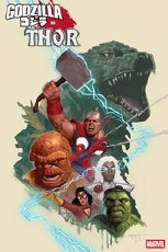 Godzilla Vs Thor #1 Em Gist Marvel Universe Var