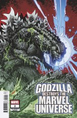 Godzilla Destroys Marvel Universe #2 Fan Favorite Var