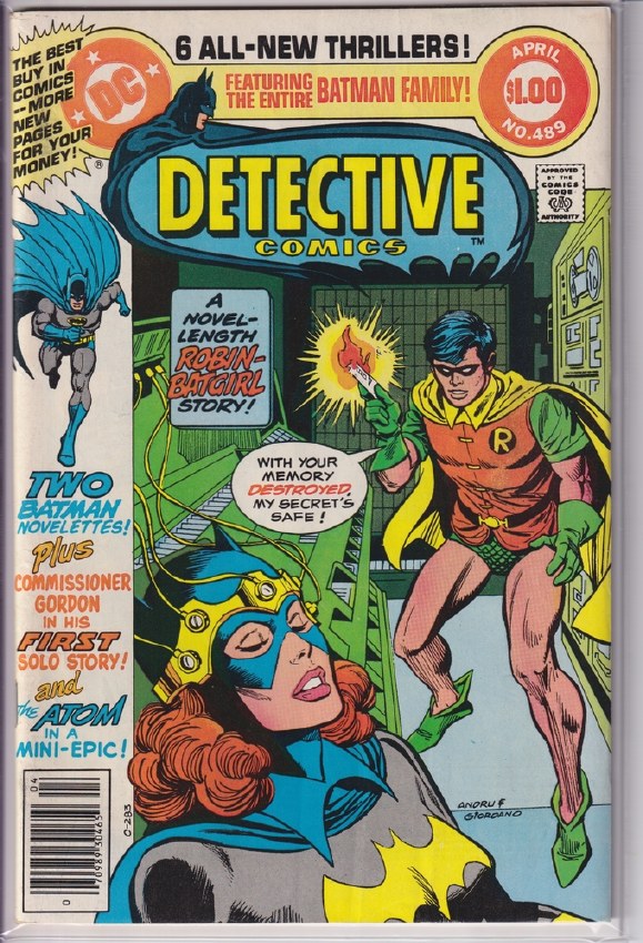 DETECTIVE COMICS #0489 VG+ - Hill City Comics & Cards