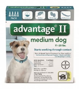 Advantage II Medium Dog 4 Pack