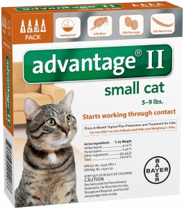 Advantage II Small Cat 4 Pack
