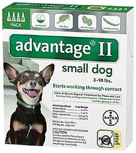 Advantage II Small Dog 4 Pack