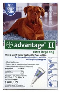 Advantage II XLarge Dog 4 Pack