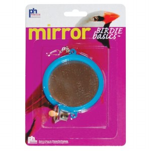 Bird 2 Sided Mirror with Bell