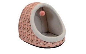 DMC Hooded Cat Bed with Toy