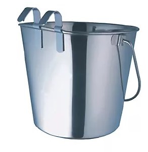 Indipet SS Flat Sided Pail 2qt
