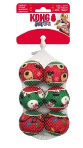 Kong Holiday Sm Balls 6pk