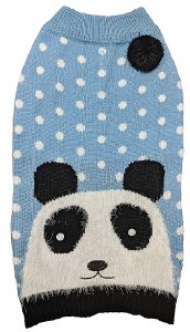 Panda Sweater Blue Lg