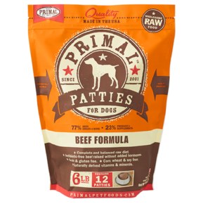 Primal Frz Beef Patties 6#