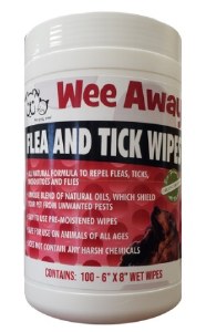 WeeAway Flea Tick Wipes 100ct