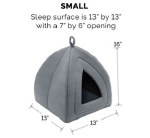 Fleece Cat Tent Grey
