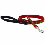 Happy Holidays red 6" leash