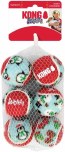 Holiday Squeakair Ball Md 6pk