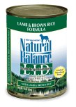 Natural Balance LID Lamb & Brown Rice Can