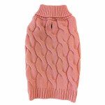 Twisted Cable Sweater Pink Sm