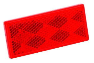 Red Reflector with Adhesive Back