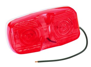 Side Marker Clearance Red Light Dual Bulb