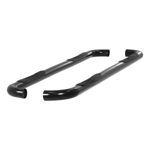 Black 3" Round Side Bars - Ford Explorer Sport Trac