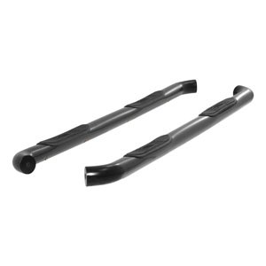 Black 3" Round Side Bars - Chevrolet Silverado and GMC Sierra