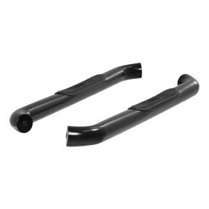 Black 3" Round Side Bars - GMC Sierra and Chevrolet Silverado