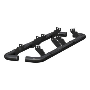 Black 3" Round Side Bars - Hummer H2