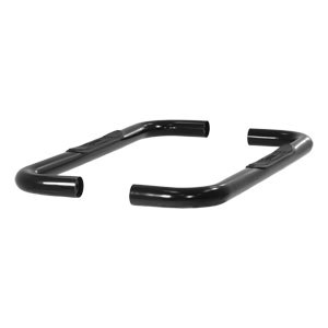 Black 3" Round Side Bars - Dodge Ram 1500/2500/3500