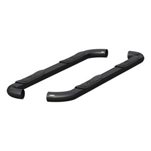 Black 3" Round Side Bars - Dodge/Ram 1500