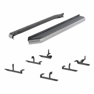 Black Aerotread running boards and mounting brackets - Buick Enclave &amp; Chevrolet Traverse