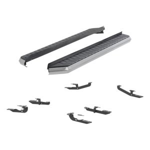 70" Black Aerotread running boards and mounting brackets - Jeep Cherokee