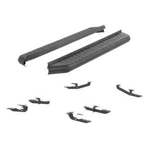 70" Stainless Steel Aerotread running boards with bracket kit - Jeep Cherokee