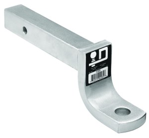 Solid Shank Ball Mount 12,000 lbs. 1-1/4" Ball Hole, 12" Length 3" Rise 4" Drop