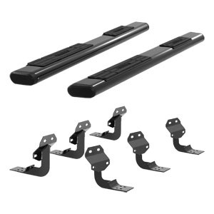 6" Ford F-150/F-250/F-350 Super Duty Super Crew Cab Oval Side Bars With Brackets