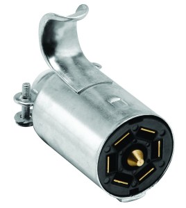 7-Way Metal Trailer End Connector