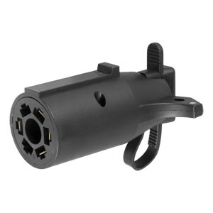 Curt 7-Way RV To 4-Way Flat Adapter With LED Dust Cover