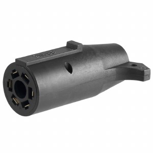 Curt 7-Way RV To 6 Round Adapter Packaged