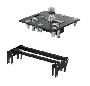 Curt Over-Bed Folding Ball Gooseneck Hitch Complete Kit Dodge Ram