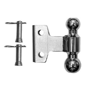 WD / EZ HD 2" X 2-5/16" PLATED STEEL COMBO BALL WITH PIN &amp; CLIP