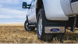 MUD FLAPS - FORD LOGO BLUE