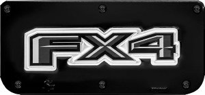 Gatorback GA759251 replacement mud flap plate, stainless steel, universal fit, hardware included, Ford Official Licensed Product, made in Canada.