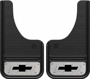 Front Mud Flaps 10"x18"  w/Chev Bowtie Logo