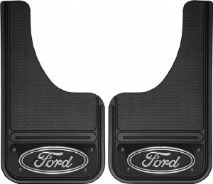 Front Mud Flap with Ford Logo black background