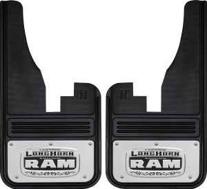 Front Mud Flaps 2009 - 2017 RAM 1500/2500/3500 Longhorn 12"x23"